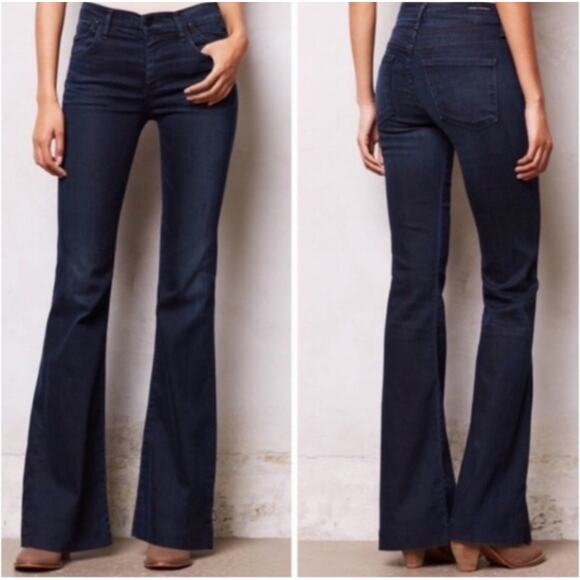 Citizens Of Humanity 2010s Hutton Stretch Dark Wash High Rise Wide Leg Jeans 28 - Picture 1 of 8